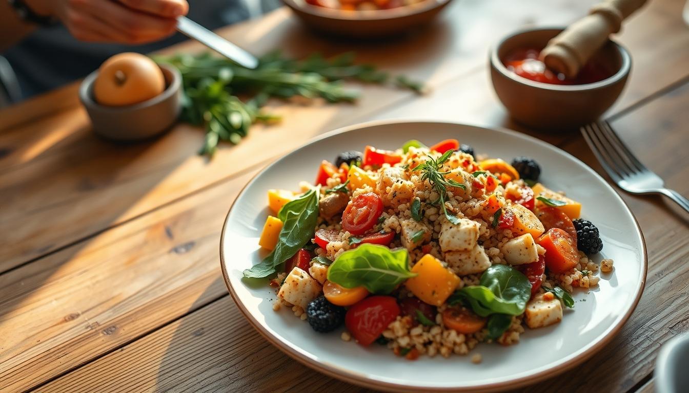 Ingredients prepared for a fast weeknight meal
